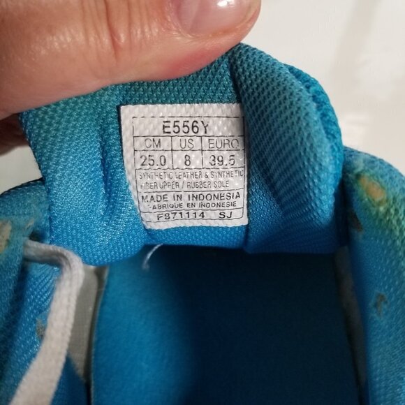 Asics Sneakers Womens Gel Game Tennis Shoe White with Blue Size 8 Pickleball - Picture 3 of 12